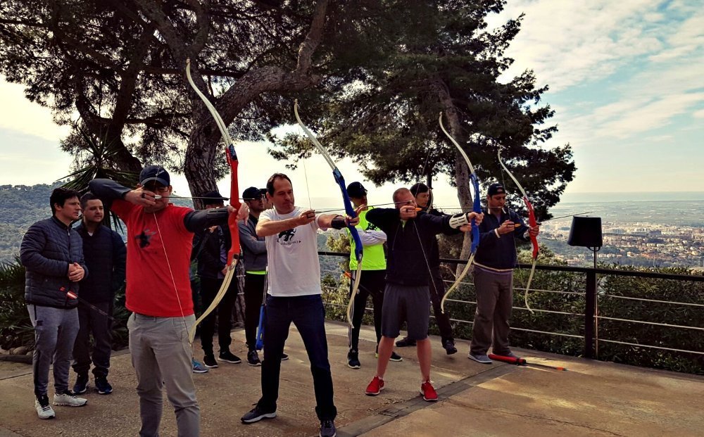 Barcelona archery team building